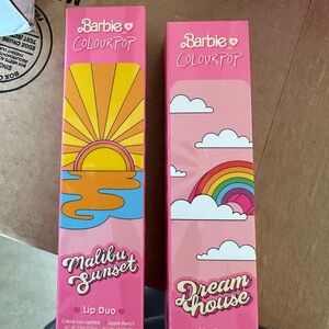 ColourPop x Barbie doll lip stick and matching liner combo brand new
